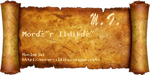 Morár Ildikó névjegykártya